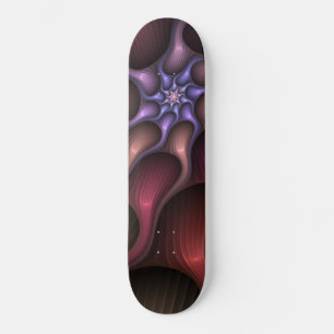Skateboard Croissance magique Moderne Abstrait coloré Fractal