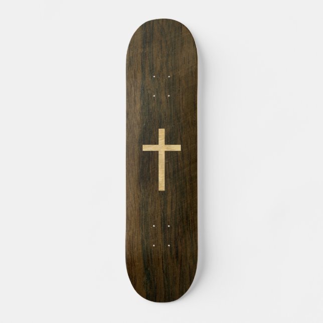 Skateboard Croix chrétienne de base Maple Rosewood (Recto)