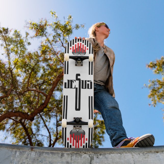 Skateboard Croix de Jésus (Extérieur 1)