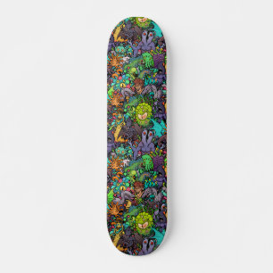 Skateboard Cthulhu Lovecraft Mythos Chibi Bestiaire