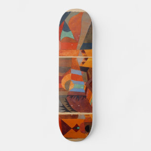 Skateboard Cubisme Abstrait coloré Klee Temple Gardens