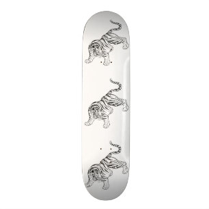 Skateboard Culture asiatique du tigre Vintage