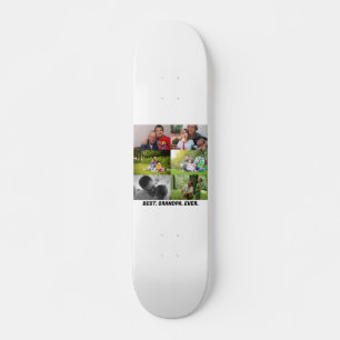 Skateboard Custom Best grand-père ever 6 photo collage
