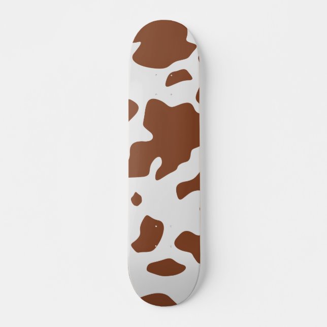 Skateboard Cute Ayrshire Poster de animal Motif (Devant)