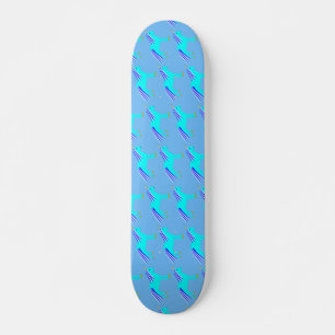 Skateboard Cute Blue Baby Boy Unicorn