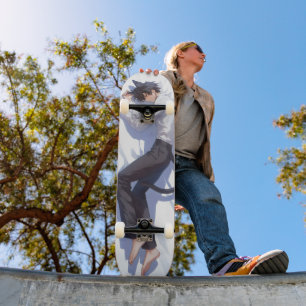 Skateboard Cute Catboy Anime