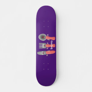 Skateboard Cute fourche couteau et cuillère dessin de couvert