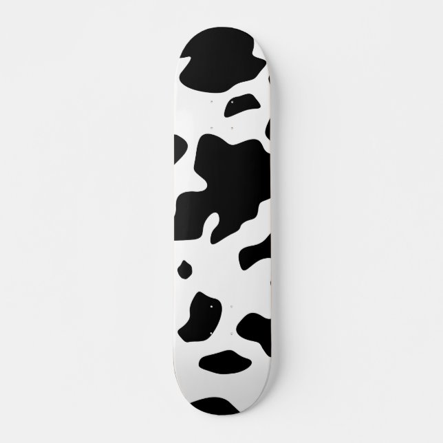 Skateboard Cute Holstein Friesian Cow Poster de animal Motif (Devant)