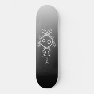 Skateboard Cute Kawaii Cartoon Girl