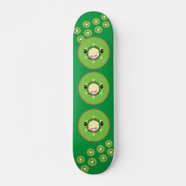 Skateboard Cute Kawaii Kiwi Fruit (Devant)