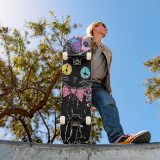 Skateboard Cute Kawaii Pastel Goth Patchwork Gothique Déplais