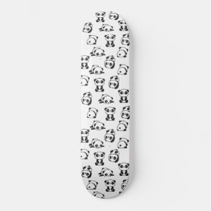 Skateboard Cute Pandas Pattern 