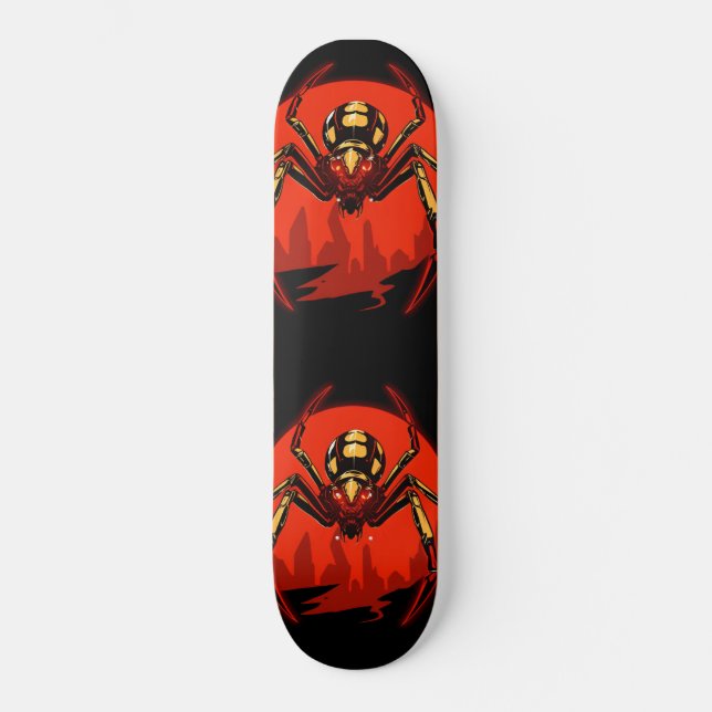 Skateboard cyber punk spider (Recto)