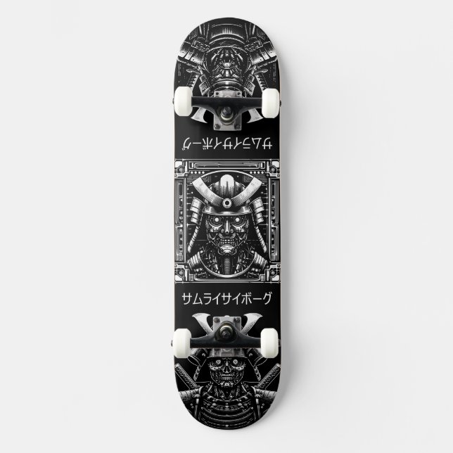 Skateboard Cyborg Samurai (Recto)