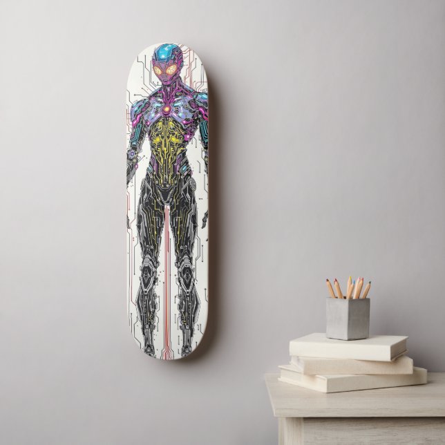 Skateboard Cyborg Warrior (Art mural)