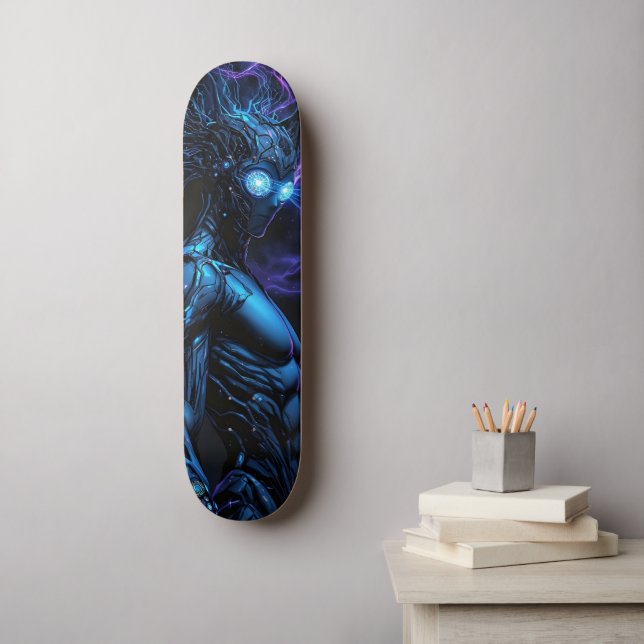 Skateboard Cyborg Warrior (Art mural)