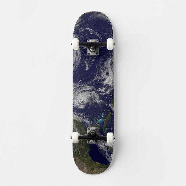 Skateboard Cyclones Tropicaux Katia, Lee, Maria Et Nate. (Recto)
