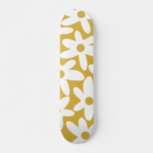 Skateboard Daisy Time Joli Retro Moderne Fleurs dans la mouta