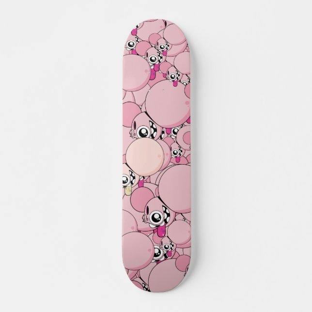 Skateboard Dalek "Old School" rose (Devant)