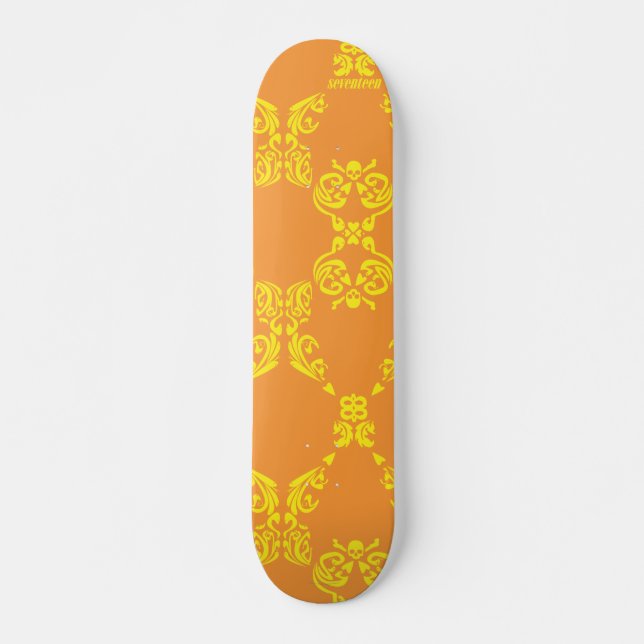 Skateboard Damas Orange-Jaune (Devant)