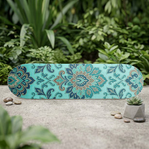 Skateboard Damassés Élégants Mandala Zen Géométrique Sacré Sa