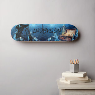 Skateboard Dame pirate personnalisée