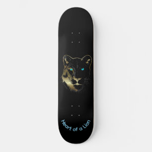 Skateboard Dames Planche à roulettes, Cœur de lion