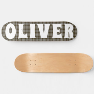 Skateboard damier écossais écossais