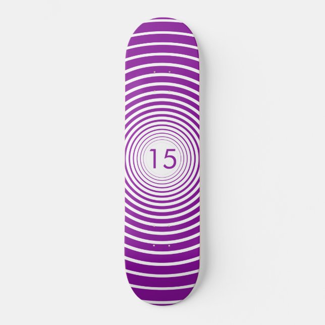 Skateboard d'anniversaire - Personnalisé - Choisir (Recto)