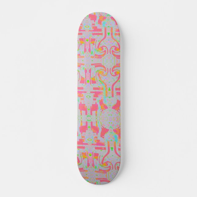 Skateboard Dans Le ZIZAGO Rose (Devant)