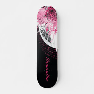 Skateboard Danse Musique Disco Ball Piano Old School Skate