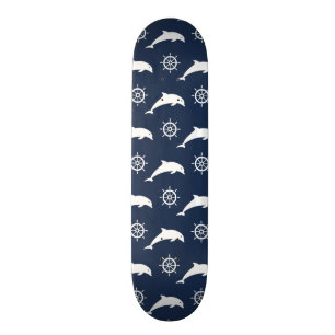 Skateboard Dauphins sur le motif de défilé