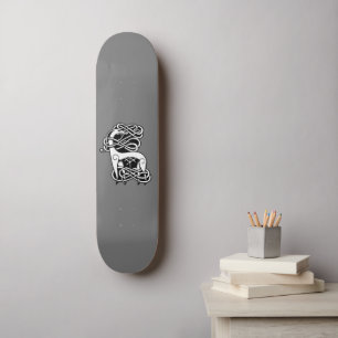 Skateboard de cerfs celtiques/nordiques