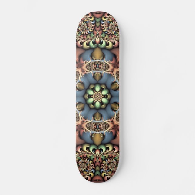 skateboard de fleurs pastel (Recto)