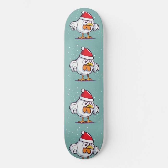 Skateboard de poulet de Noël (Recto)