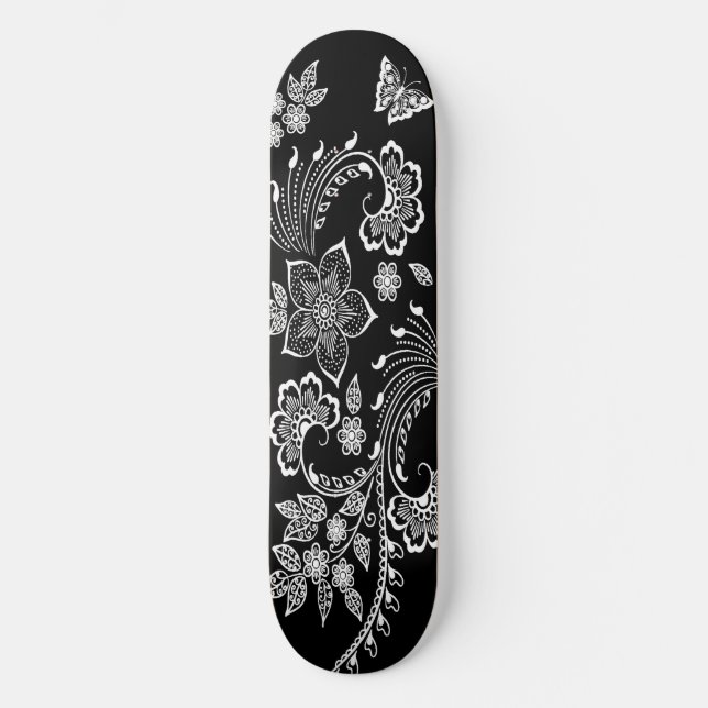 Skateboard Deck "Paisley Butterfly" (Front)