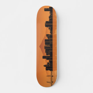 Skateboard Deck - Portland Skyline - Orange