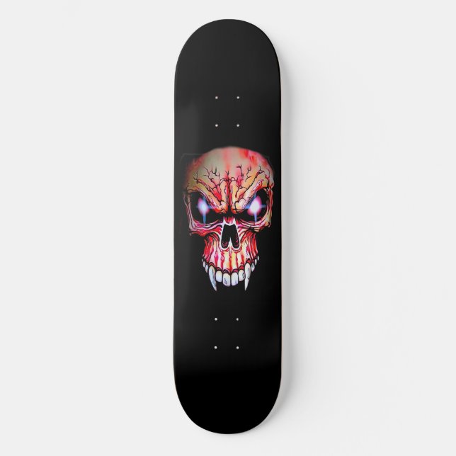 Skateboard Deck "Red Vampire Skull" (Front)