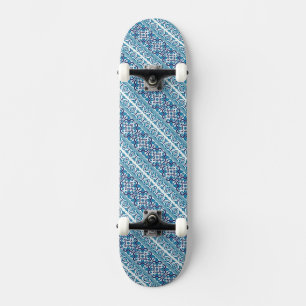 Skateboard Décor bleu mignon motif