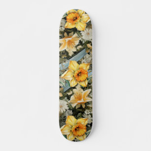 Skateboard Découpage Tableau de bord Daffodique Vintage inspi