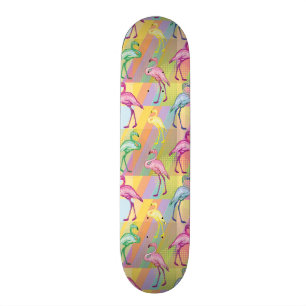 Skateboard Défilé de Flamant rose