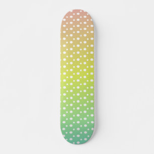 Skateboard dégradé coloré de bulle arc-en-ciel