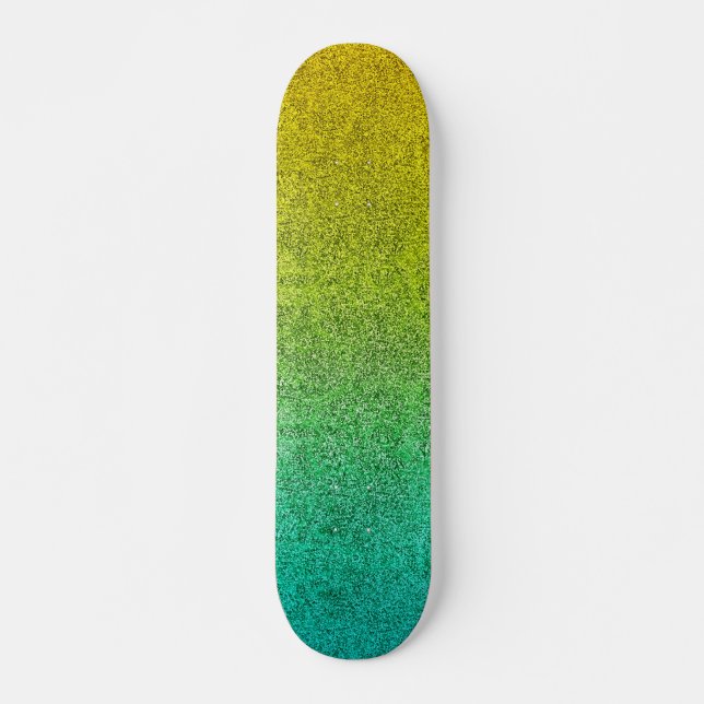 Skateboard Dégradé de la Parties scintillant du lever de sole (Devant)