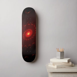 Skateboard Dégradé de l'étincelle rouge flamme