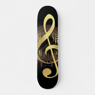 Skateboard Delightful Tune - Gold