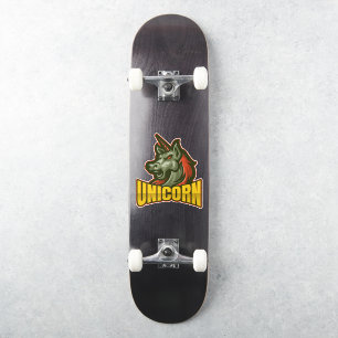 Skateboard Demon Unicorn  Sticker