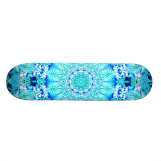 Skateboard Dentelle d'Aqua, mandala sensible et abstrait