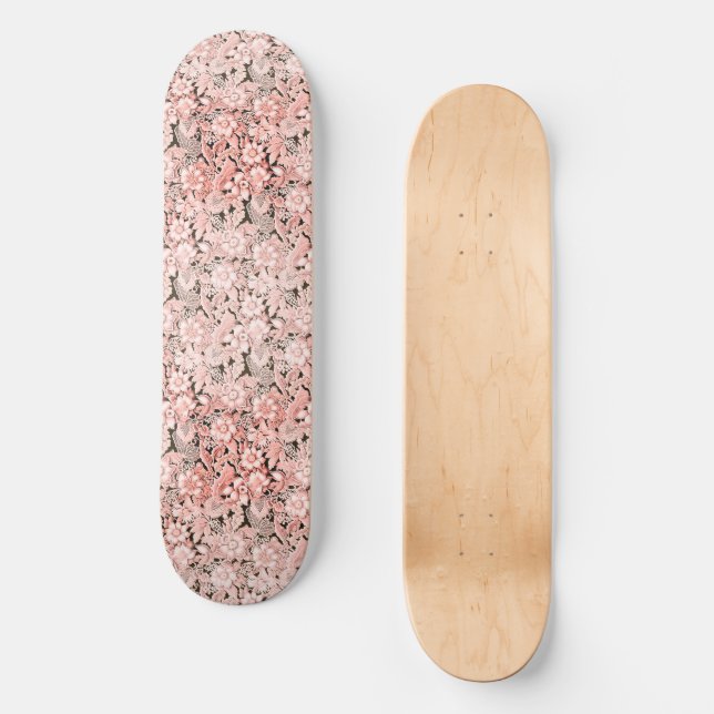 Skateboard Dentelle Vintage rose (Recto)