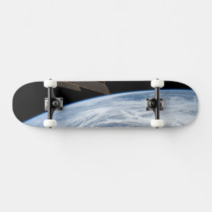 Skateboard Des Motifs Nuageux Au Sud Des Îles Aléoutiennes.