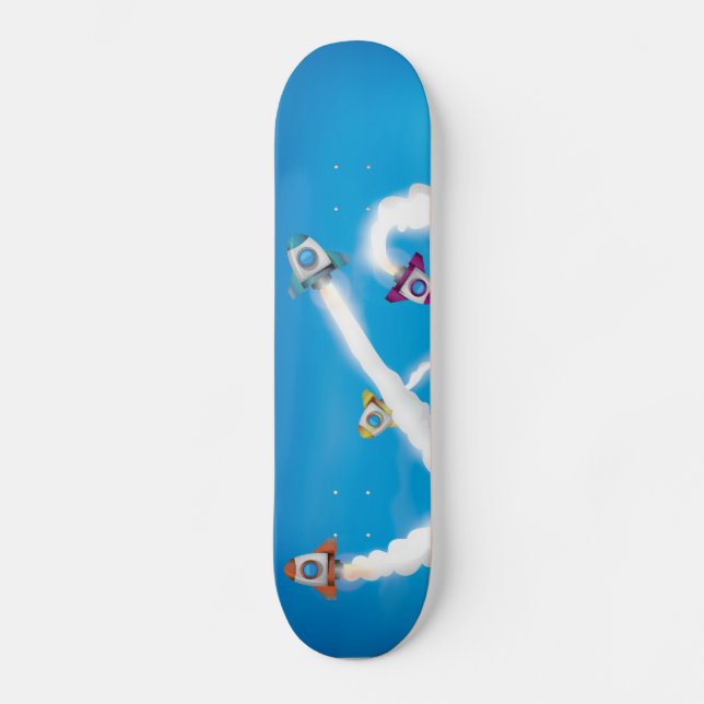 Skateboard Des roquettes ! (Recto)